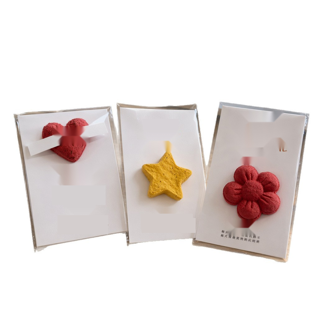 Plantable 3D Flower Seed Paper Gift Set with Star, Flower and Heart Cards — main view 5