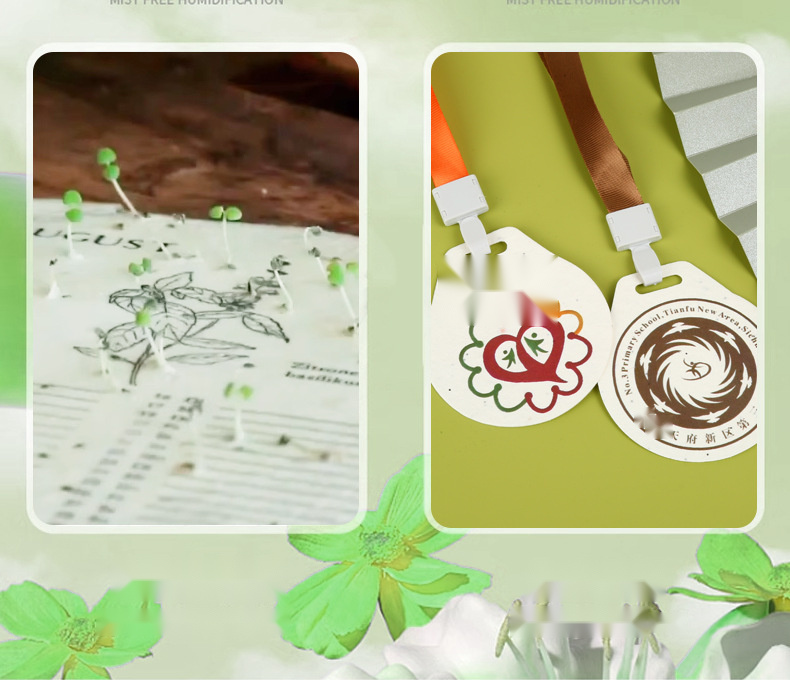 Plantable Seed Paper Medal, Badge and Tag for Events — detail view 5