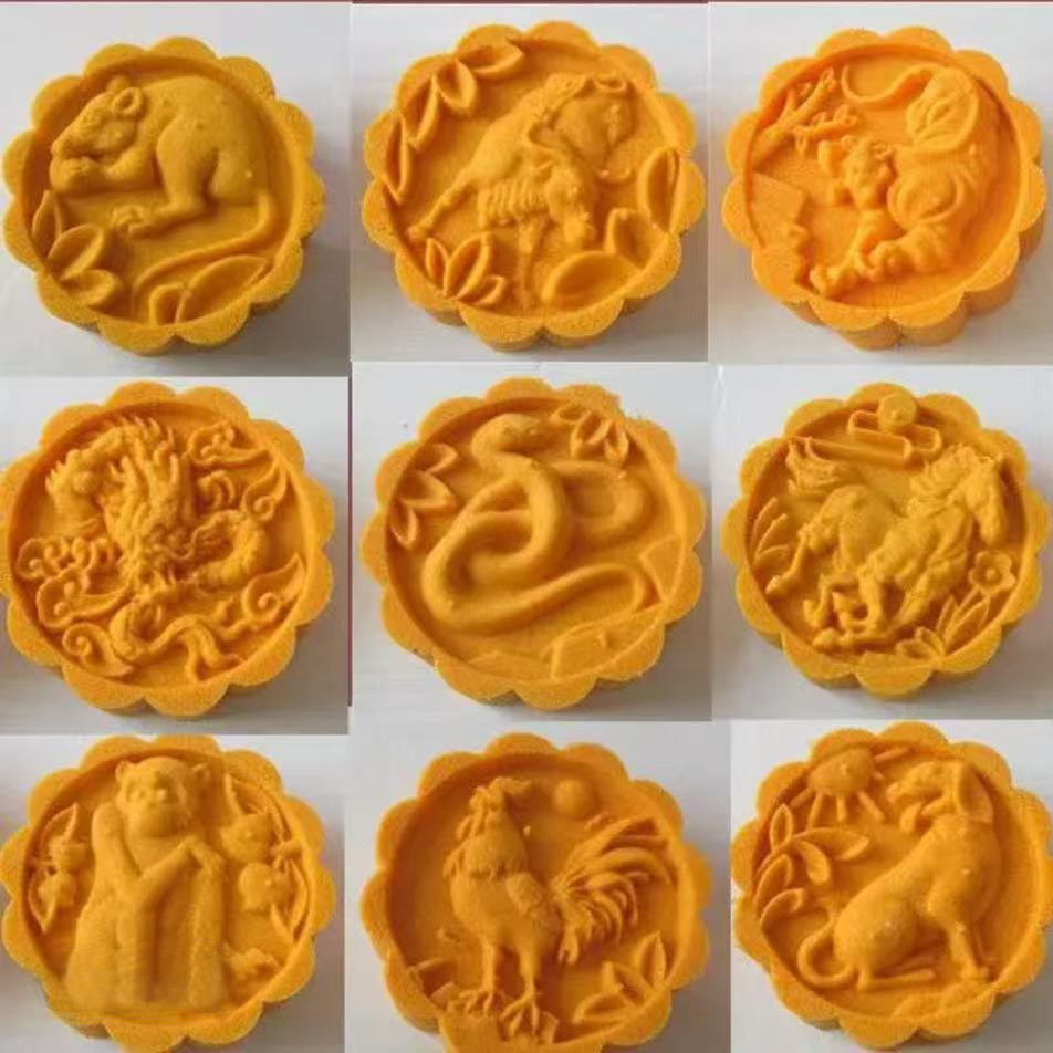 Mid-Autumn Festival 3D Mooncake-Shaped Plantable Seed Paper Card for Holiday Gifting — main view 3