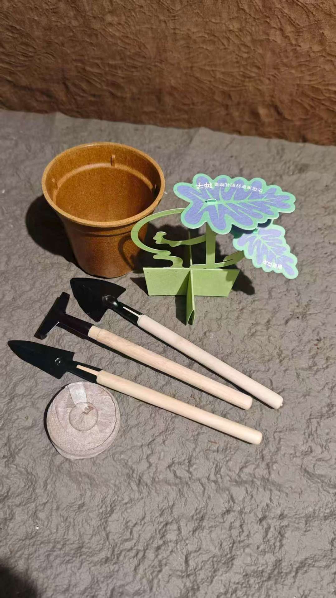 Plantable Seed Paper Card with Watering and Planting Tool Set for Gardening — detail view 6