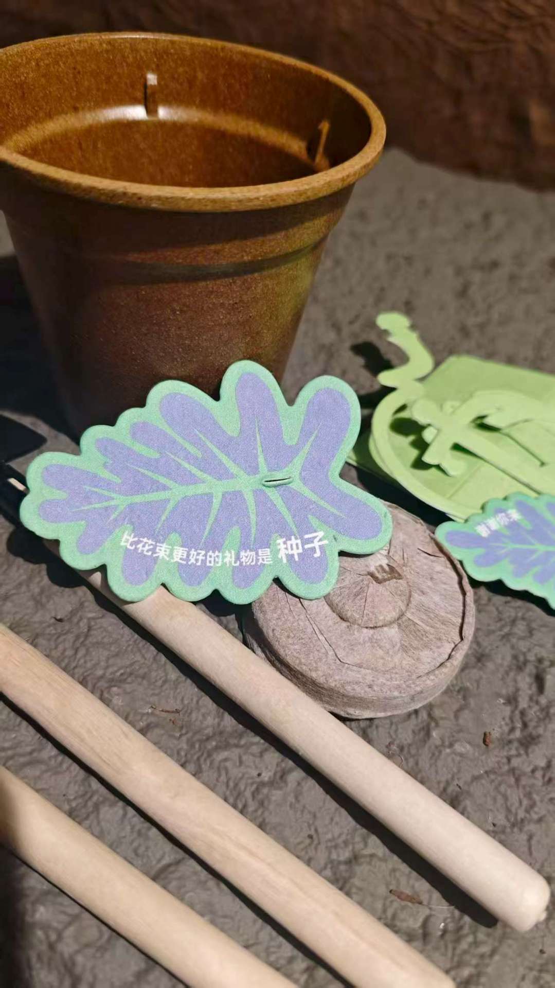 Plantable Seed Paper Card with Watering and Planting Tool Set for Gardening — detail view 9