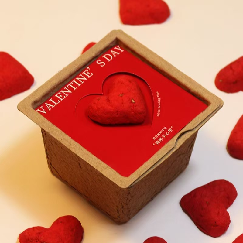 Custom 3D Heart Seed Paper Plantable Greeting Card for Holidays and Gifts — detail view 7